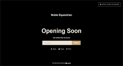 Desktop Screenshot of nobleequestrian.com