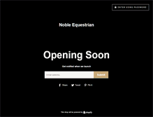 Tablet Screenshot of nobleequestrian.com
